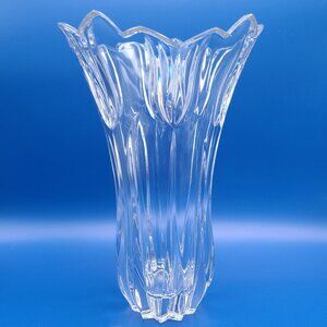 Vintage Gorham Lead Crystal Tulip Pattern Giftware Vase 10"